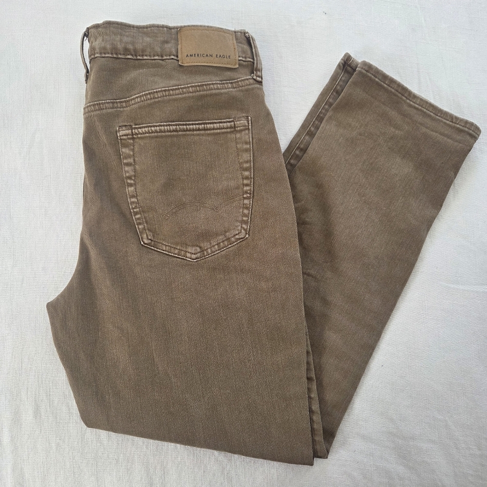 American Eagle Brown Jeans 33 × 32